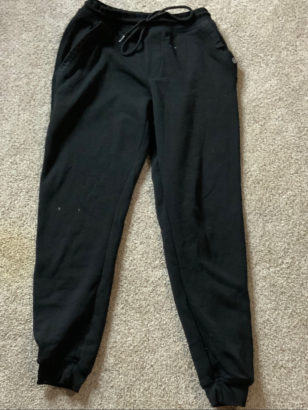 Kids Black Fleece Jogger Pants - Classic Pull-On Comfort